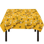 Bee Drawing Pattern Print Tablecloth