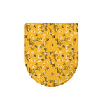 Bee Drawing Pattern Print Toilet Lid Cover