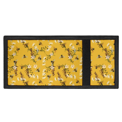Bee Drawing Pattern Print Trifold Wallet