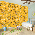 Bee Drawing Pattern Print Wall Sticker