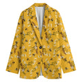 Bee Drawing Pattern Print Women's Blazer