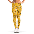 Bee Drawing Pattern Print Women's Leggings