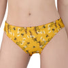 Bee Drawing Pattern Print Women's Panties