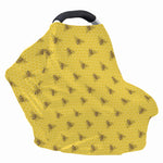 Bee Honeycomb Pattern Print Baby Seat Cover