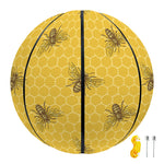 Bee Honeycomb Pattern Print Basketball