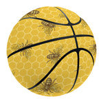 Bee Honeycomb Pattern Print Basketball