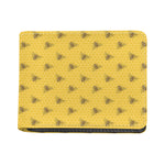 Bee Honeycomb Pattern Print Bifold Wallet