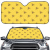 Bee Honeycomb Pattern Print Car Windshield Sun Shade