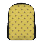 Bee Honeycomb Pattern Print Casual Backpack