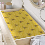 Bee Honeycomb Pattern Print Changing Pad Cover