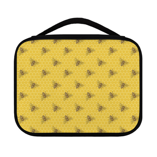 Bee Honeycomb Pattern Print Classic Bible Case