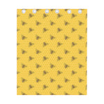 Bee Honeycomb Pattern Print Curtain