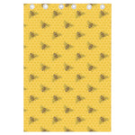Bee Honeycomb Pattern Print Curtain