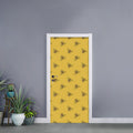 Bee Honeycomb Pattern Print Door Sticker
