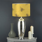 Bee Honeycomb Pattern Print Drum Lamp Shade