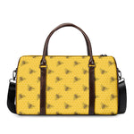 Bee Honeycomb Pattern Print Duffle Bag
