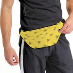 Bee Honeycomb Pattern Print Fanny Pack