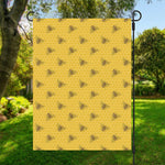 Bee Honeycomb Pattern Print Garden Flag