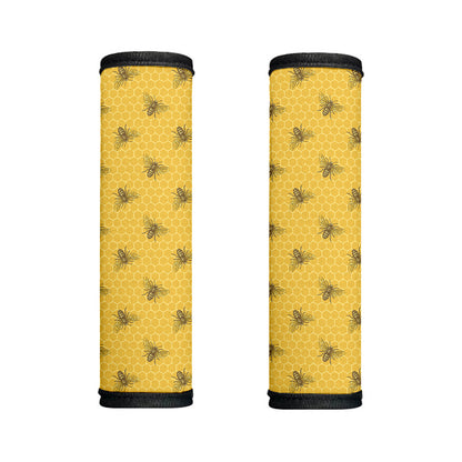 Bee Honeycomb Pattern Print Handle Covers