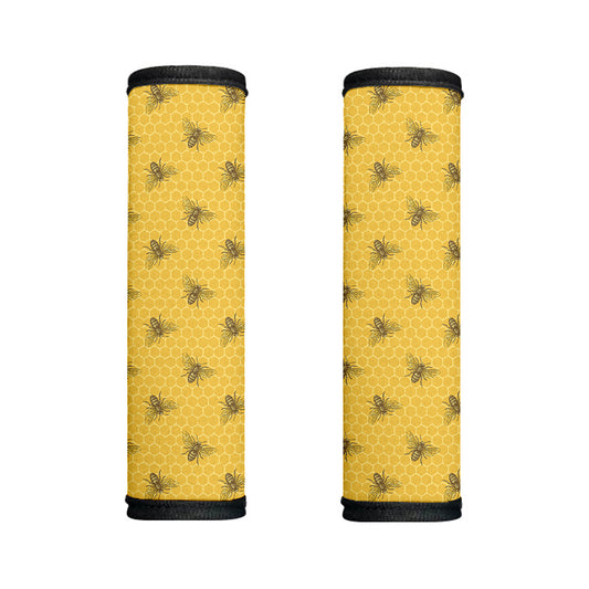 Bee Honeycomb Pattern Print Handle Covers