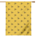 Bee Honeycomb Pattern Print House Flag