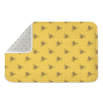Bee Honeycomb Pattern Print Indoor Door Mat