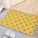 Bee Honeycomb Pattern Print Indoor Door Mat