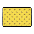 Bee Honeycomb Pattern Print Kitchen Mat
