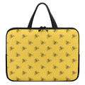 Bee Honeycomb Pattern Print Laptop Sleeve With Handle