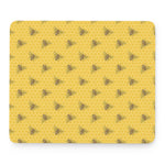Bee Honeycomb Pattern Print Mouse Pad