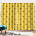 Bee Honeycomb Pattern Print Pencil Pleat Curtains