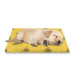 Bee Honeycomb Pattern Print Pet Cooling Mat Cover