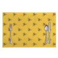 Bee Honeycomb Pattern Print Placemat