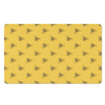 Bee Honeycomb Pattern Print Polyester Doormat