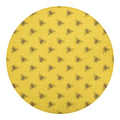 Bee Honeycomb Pattern Print Round Blanket