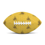 Bee Honeycomb Pattern Print Rugby Ball