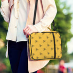 Bee Honeycomb Pattern Print Shoulder Strap Bible Bag