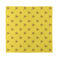 Bee Honeycomb Pattern Print Silk Bandana