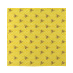 Bee Honeycomb Pattern Print Silk Bandana