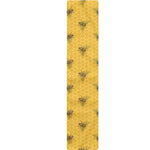 Bee Honeycomb Pattern Print Table Runner