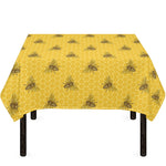 Bee Honeycomb Pattern Print Tablecloth
