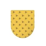 Bee Honeycomb Pattern Print Toilet Lid Cover