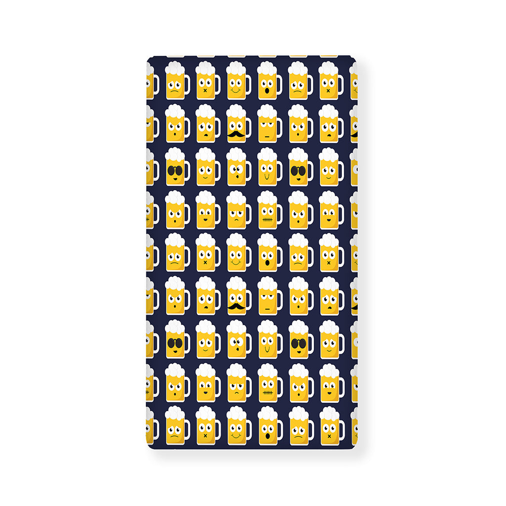 Beer Emoji Pattern Print Baby Crib Sheet