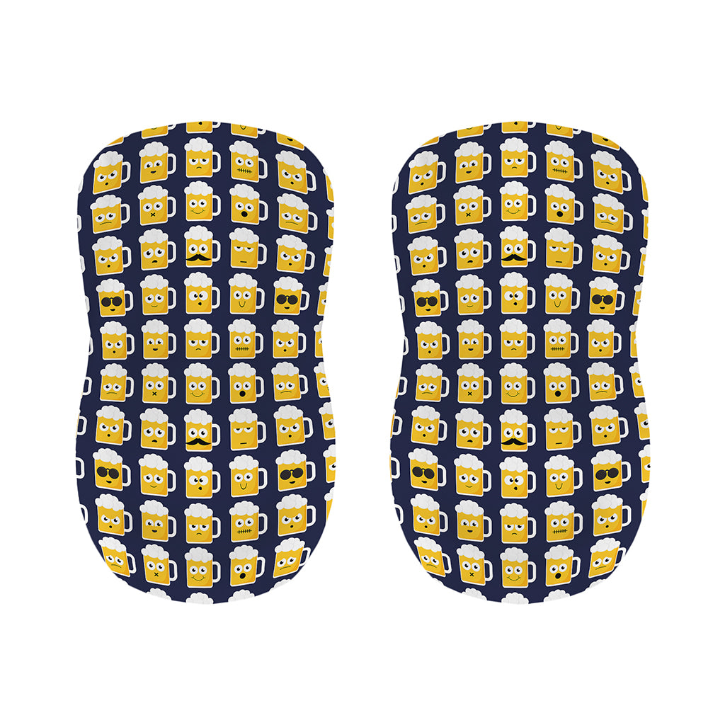 Beer Emoji Pattern Print Bar Stool Covers