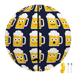 Beer Emoji Pattern Print Basketball
