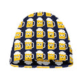 Beer Emoji Pattern Print Beanie