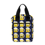 Beer Emoji Pattern Print Bible Tote Bag