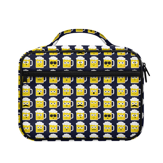 Beer Emoji Pattern Print Briefcase Bible Bag