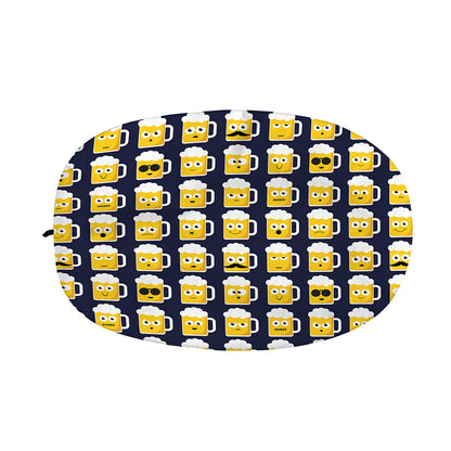 Beer Emoji Pattern Print Car Side Mirror Covers
