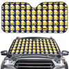 Beer Emoji Pattern Print Car Windshield Sun Shade